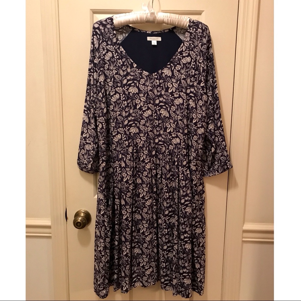 Garnet Hill Bohemian Pocket-Detail Dress